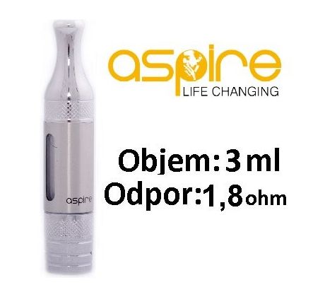 aSpire ET-S Victory BVC clearomizer 3ml 1,8ohm Silver