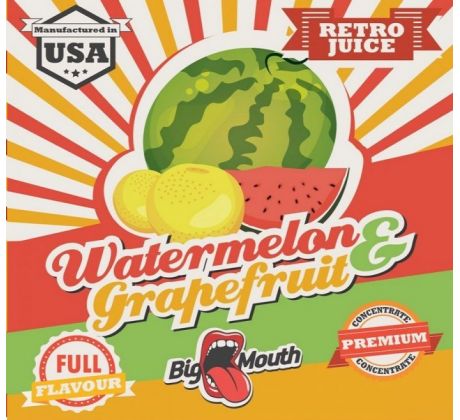 Příchuť Big Mouth RETRO - Watermelon and grapefruit