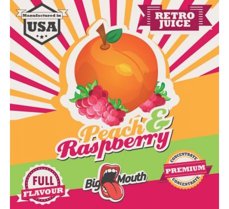 Příchuť Big Mouth RETRO - Peach and Raspberry
