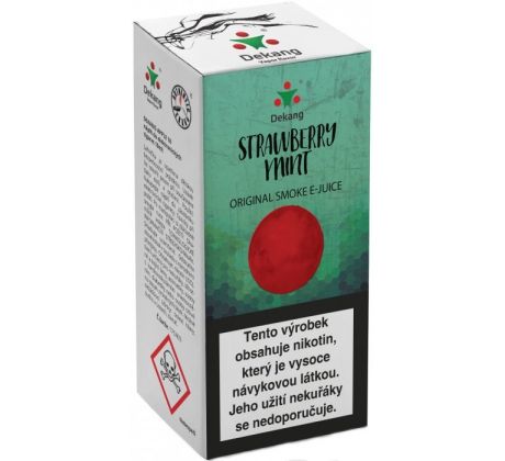 Liquid Dekang Strawberry mint 10ml - 18mg (Jahoda s mátou)