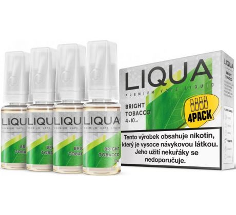 Liquid LIQUA CZ Elements 4Pack Bright tobacco 4x10ml-12mg (čistá tabáková příchuť)