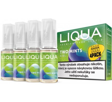 Liquid LIQUA CZ Elements 4Pack Two mints 4x10ml-6mg (Chuť máty a mentolu)