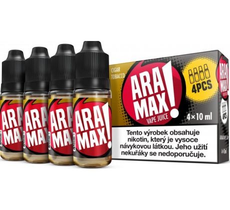 Liquid ARAMAX 4Pack Cigar Tobacco 4x10ml-12mg