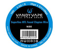 Vandy Vape Superfine MTL odporový drát Ni80 3m