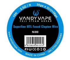 Vandy Vape Superfine MTL odporový drát Ni80 3m