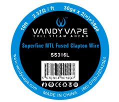 Vandy Vape Superfine MTL odporový drát SS316 3m