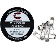 Coilology předmotané spirálky MTL Fused Clapton SS316L 0.64ohm