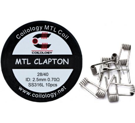   Coilology předmotané spirálky MTL Clapton SS316L 0.7ohm