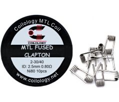 Coilology předmotané spirálky MTL Fused Clapton Ni80 0.8ohm