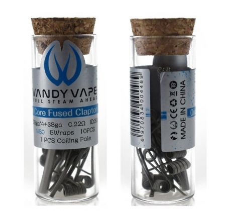 Vandy Vape předmotané spirálky Quad Core Fused Clapton Ni80