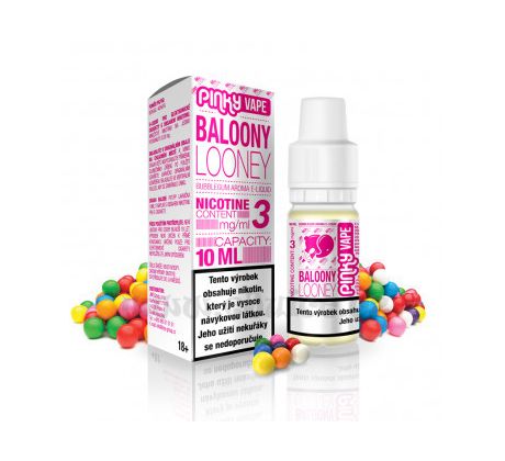 Pinky Vape 10ml / 0mg: Baloony Looney (Sladká žvýkačka)