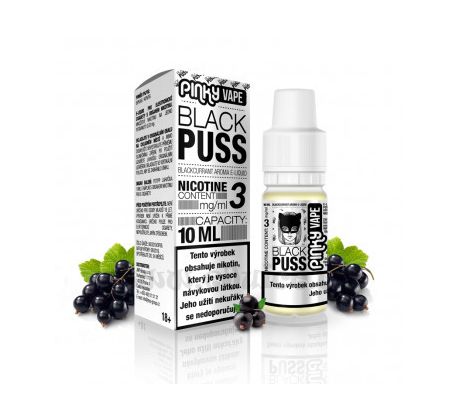 Pinky Vape 10ml / 0mg: Black Puss (Černý rybíz)