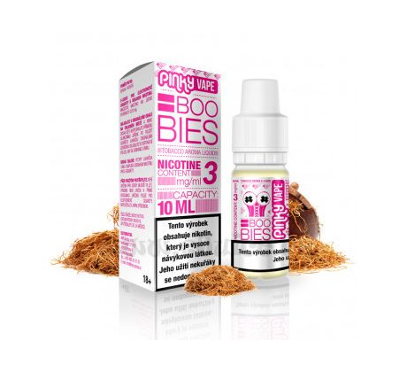 Pinky Vape 10ml / 0mg: Boobies (Holandský tabák)