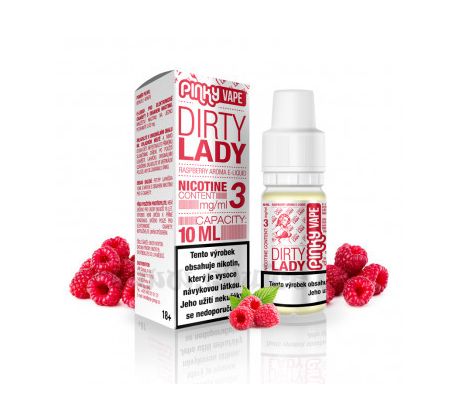 Pinky Vape 10ml / 0mg: Dirty Lady (Malina)