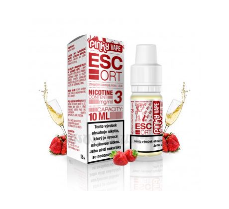 Pinky Vape 10ml / 0mg: Escort (Sekt & Jahoda)