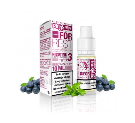 Pinky Vape 10ml / 0mg: For Rest (Borůvka & máta)