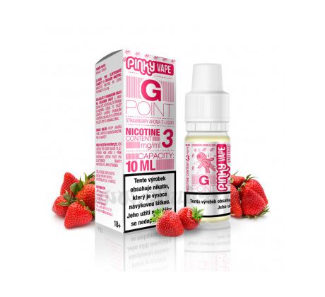 Pinky Vape 10ml / 0mg: G Point (Jahoda)