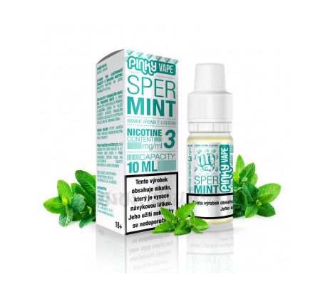 Pinky Vape 10ml / 3mg: Spermint (Mentol)