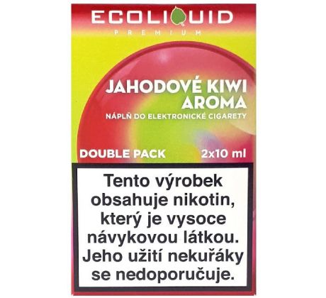 Liquid Ecoliquid Premium 2Pack Strawberry Kiwi 2x10ml - 3mg