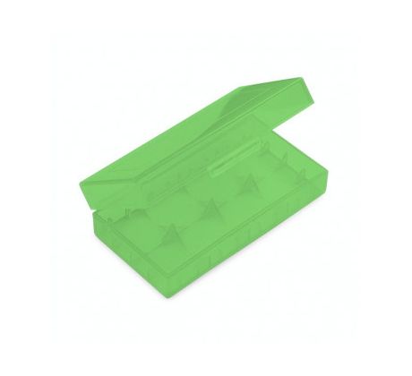 Plastové ochranné pouzdro pro baterie 2x18650 (Zelené)