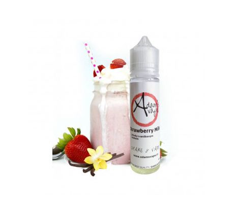 Příchuť Adams vape S&V: Strawberry Milk (Vanilkovo-jahodové mléko) 12ml