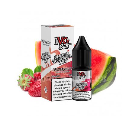 E-liquid IVG Salt 10ml / 10mg: Strawberry Watermelon Chew (Jahodovo-melounová žvýkačka)