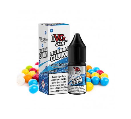 E-liquid IVG Salt 10ml / 20mg: Bubblegum (Sladká žvýkačka)