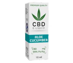 CBD Vape Liquid 10 ml  -  Aloe Cucumber 600mg (6%)