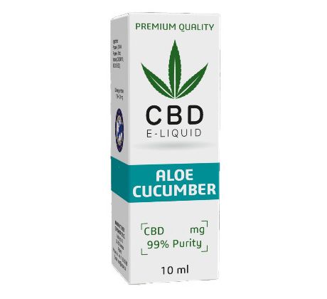 CBD Vape Liquid 10 ml  -  Aloe Cucumber 600mg (6%)