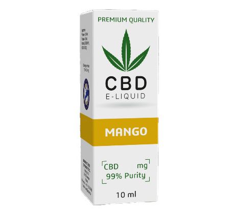 CBD Vape Liquid 10 ml  -  Mango 600mg (6%)