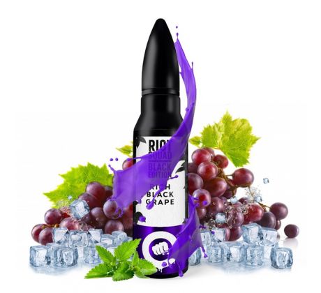 Příchuť Riot Squad Black Edition S&V: Rich Black Grape (Hroznové víno s mátou) 20ml