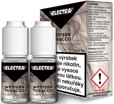  	 Liquid ELECTRA 2Pack Western Tobacco 2x10ml - 12mg