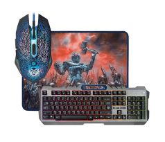 Defender Killing Storm MKP-013L, Sada klávesnice s herní myší a herní podložkou, US, herní, membránová typ drátová (USB), černá, p