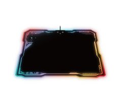 Podložka pod myš, EMP013, herní, černá, 36.5x26.5 cm, E-Blue, podsvícená, s bezdrátovým nabíjením