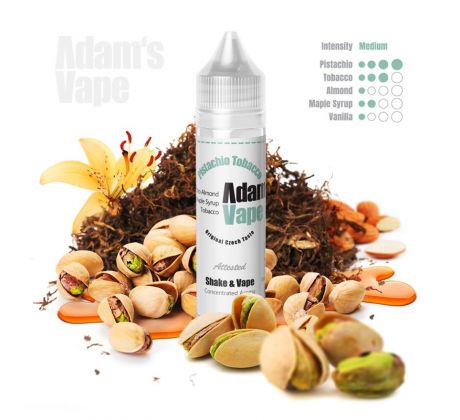 Příchuť Adams vape S&V: Pistachio Tobacco (Pistáciový tabák s mandlemi a sirupem) 12ml