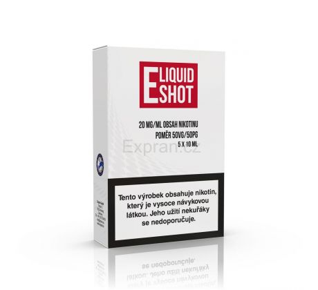 5 pack E-Liquid Shot Booster 50PG/50VG 20 mg/ml