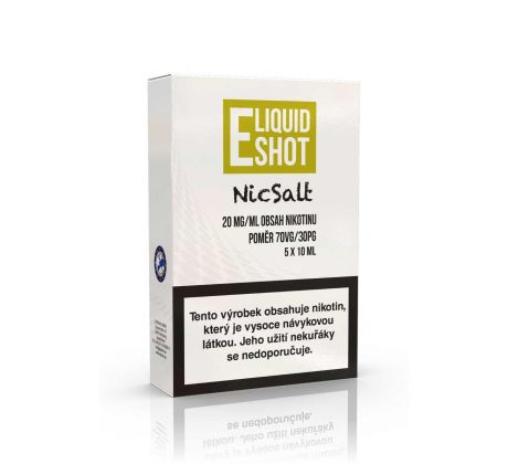 5 pack E-Liquid Shot Booster NicSalt 30PG/70VG 20 mg/ml