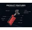 Uwell HAVOK V1 Pod 65W grip Full Kit 1800mAh Red