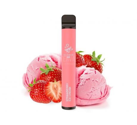 Elf Bar 600 - 20mg - Strawberry ICE Cream (Jahodová zmrzlina)