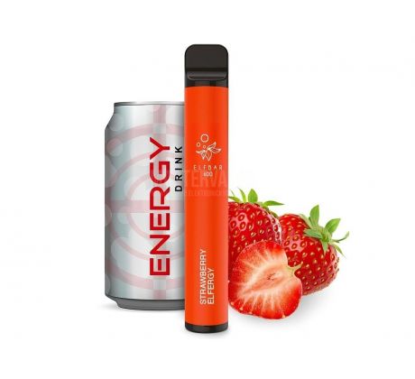 Elf Bar 600 - 20mg - Strawberry Energy (Energy drink s jahodou)
