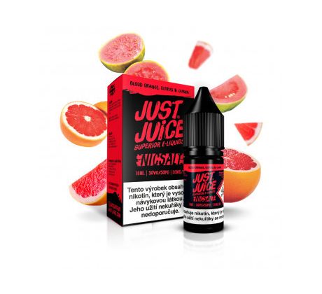 E-liquid Just Juice Salt 10ml / 20mg: Blood Orange, Citrus & Guava (Červený pomeranč, citron a guava)