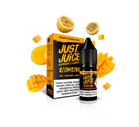 E-liquid Just Juice Salt 10ml / 20mg: Mango & Passion Fruit (Mango & marakuja)