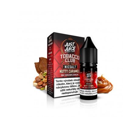 E-liquid Just Juice Salt 10ml / 20mg: Tobacco Nutty Caramel (Oříškový tabák s karamelem)