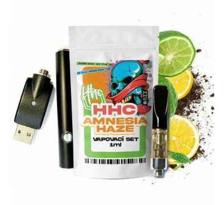 Czech CBD HHC Set Baterie + Cartridge Amnesia Haze, 94 %, 1 ml