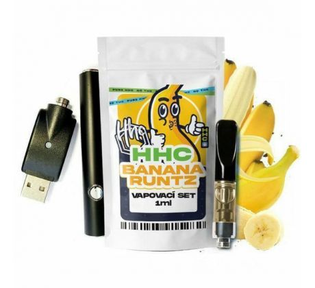 Czech CBD HHC Set Baterie + Cartridge Banana Runtz 94 %, 1 ml