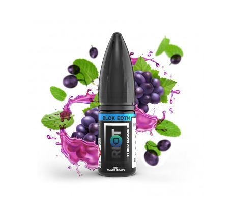E-liquid Riot S:ALT 10ml / 10mg: Rich Black Grape (Hroznové víno s mátou)