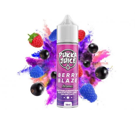 Pukka Juice - Shake & Vape - Berry Blaze (Chladivý černý rybíz a modrá malina) - 18ml