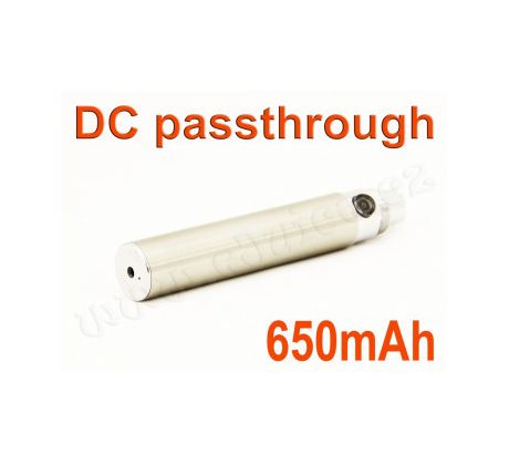 Baterie eGo / DC passthrough (650mAh) - MANUAL (Chromová)
