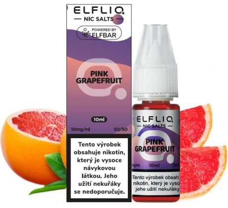 Liquid ELFLIQ Nic SALT Pink Grapefruit 10ml - 10mg