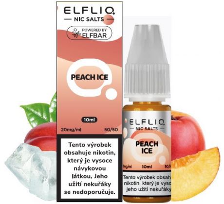 Liquid ELFLIQ Nic SALT Peach Ice 10ml - 20mg